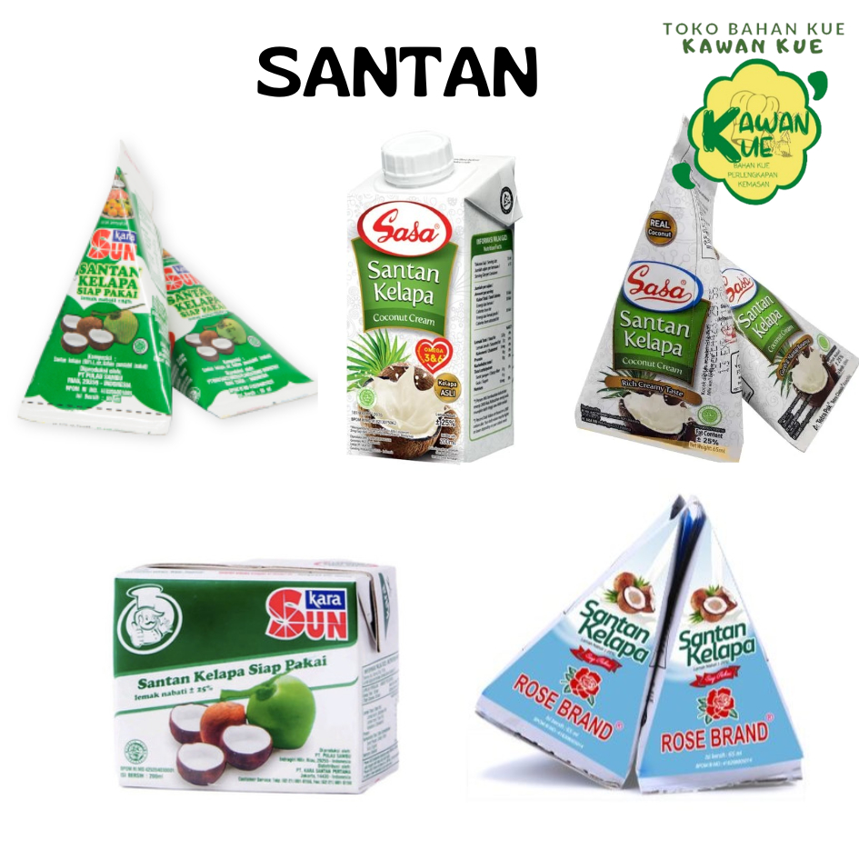 

Santan Cair Kemasan / Santan Kelapa / Santan Siap Pakai