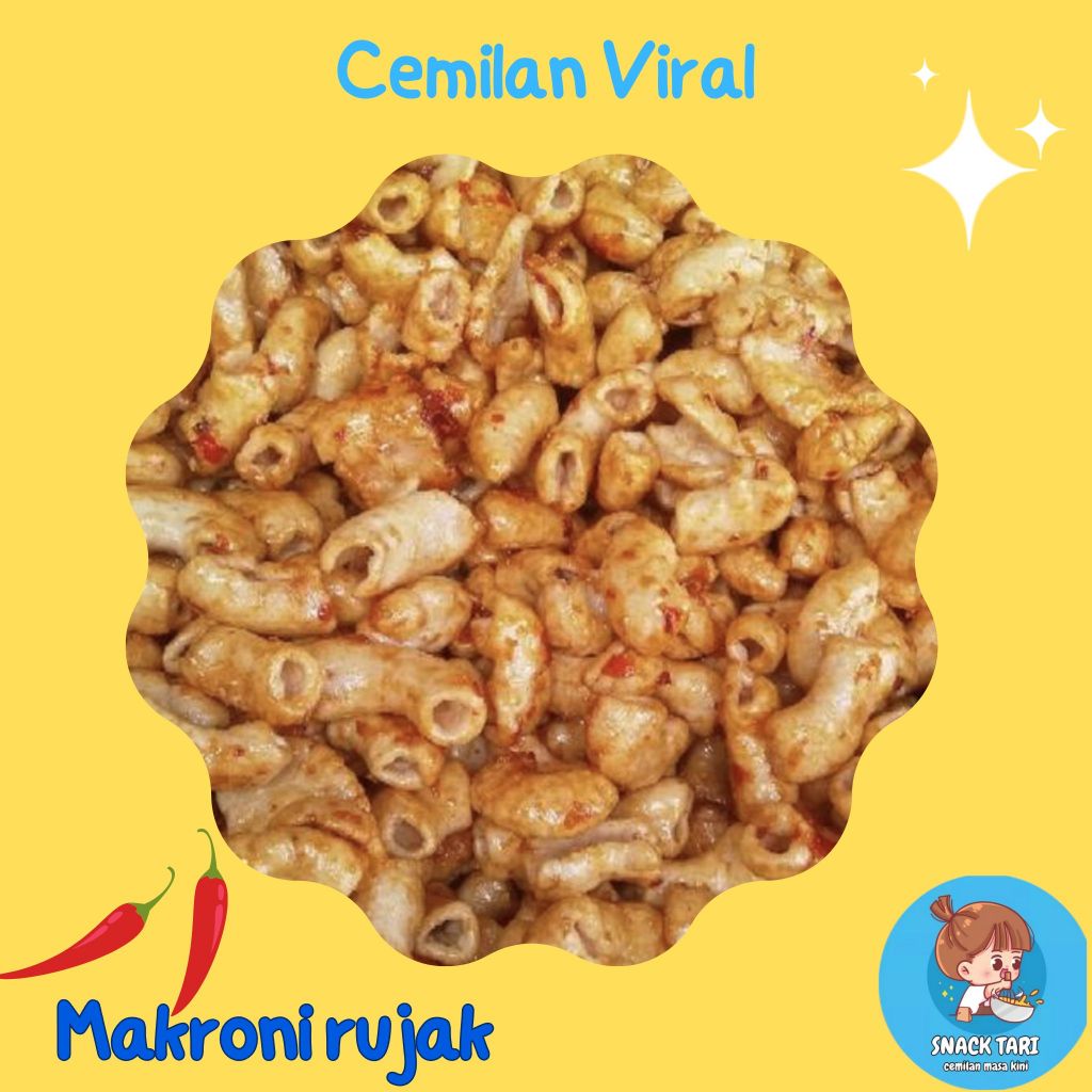 

MAKARONI BUMBU RUJAK PEDAS MANIS/ MAKRONI RUJAK / MACARONI RUJAK isi 100gr