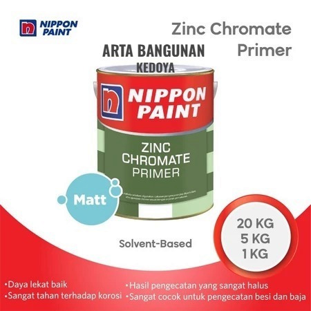 Nippon Zinchromate Primer Besi & Baja Nippon Paint - 20kg ( Pail )