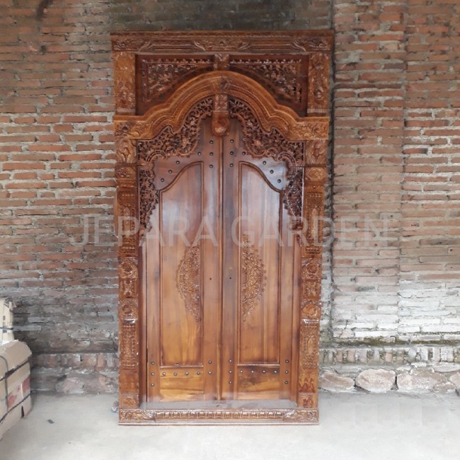 Kusen Pintu Kamar Rumah Gebyok Kayu Jati Ukir