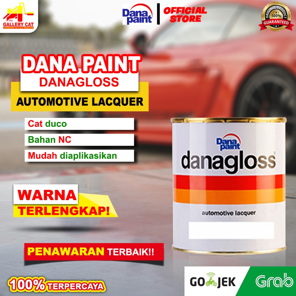 Dana paint top coat danagloss NC solid warna standar 1L