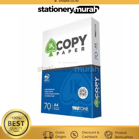

KODE M6SDC PROMO Kertas HVS Fotokopi A4 7gr IK Copy Paper 1 rim 5lembar