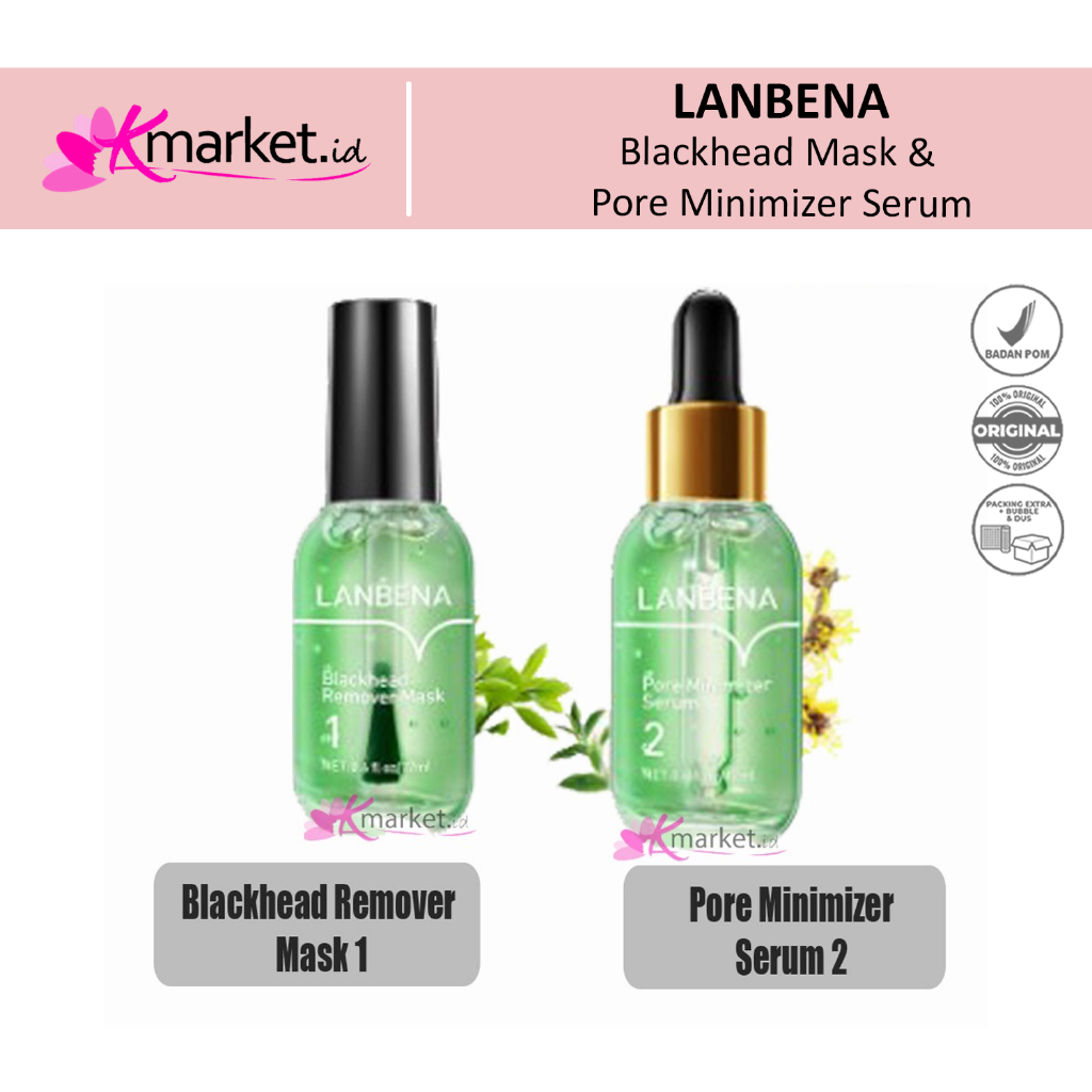 [BPOM] LANBENA Blackhead Mask & Pore Minimizer Serum Varian - 17ml