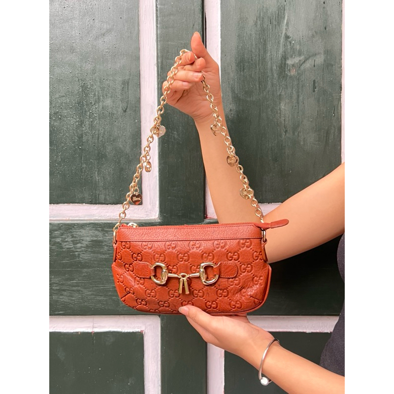 Preloved tas kecil tas pesta y2k tas kulit gucci dompet