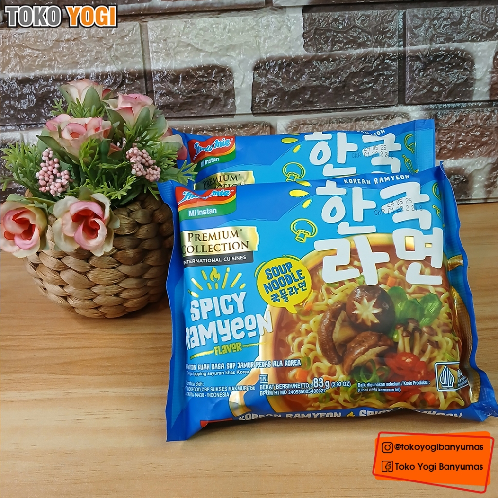 

INDOMIE PREMIUM COLLECTION KOREAN SPICY RAMYEON 83g KUAH