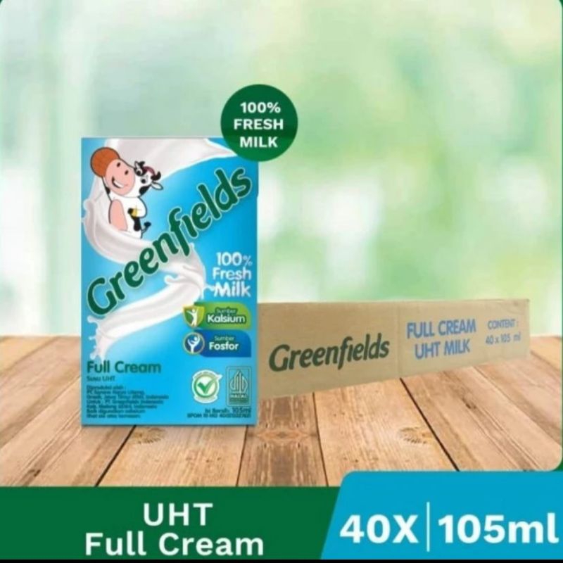 

Greenfields Susu UHT / Susu UHT Full Cream 105 ml