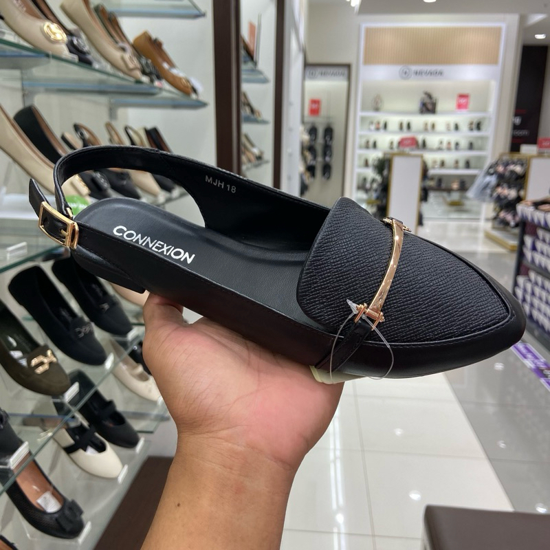 Connexion sandal wanita flat tali belakang super ringan dan nyaman