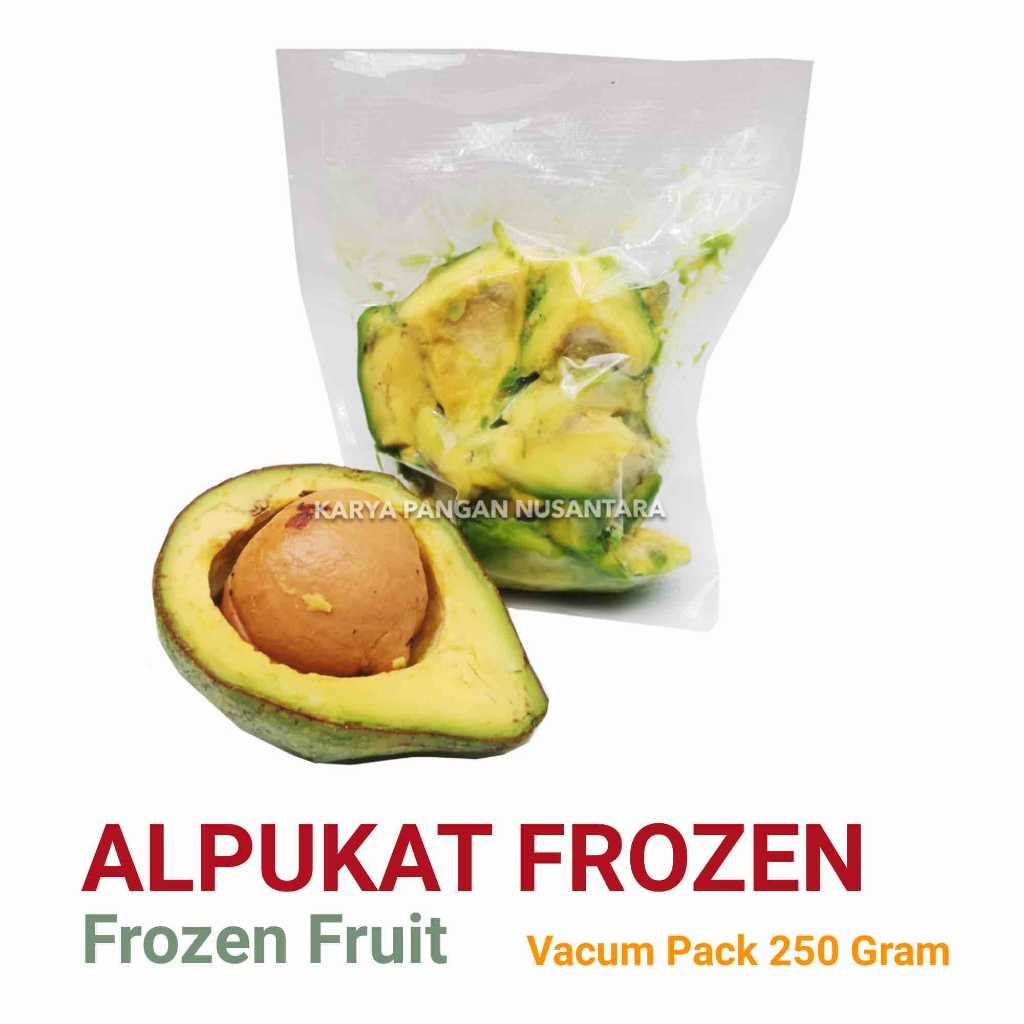

ALPUKAT MENTEGA FROZEN DAGING ALPUKAT MENTEGA KUPAS FROZEN 250 GRAM