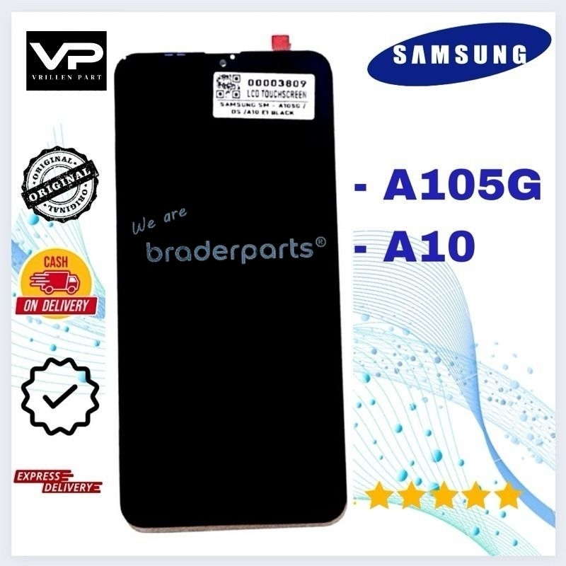 Lcd Touchscreen Samsung SM-A105G / DS / A10 E1 Black Braderparts
