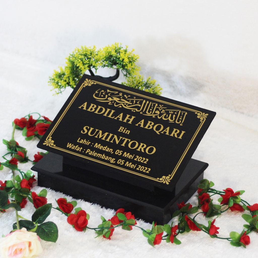 Batu nisan kristen nissan marmer kayu kuburan OSSAN 133