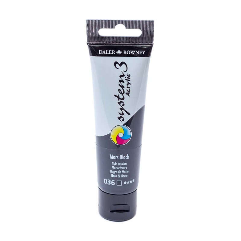 

Daler Rowney System3 Acrylic 59Ml Black & Grey Series