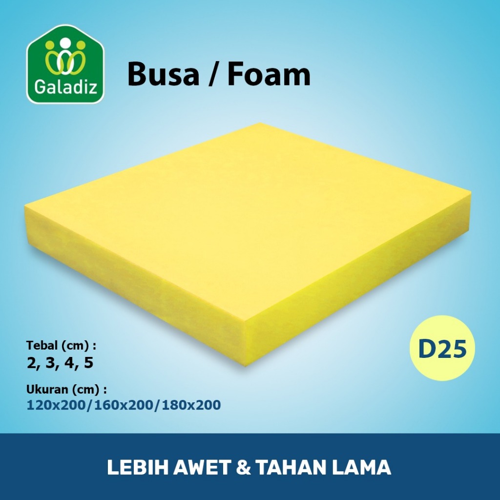 BUSA LEMBARAN (DENSITY 25)  BUSA KUNING ( TEBAL 2 CM - 5 CM )