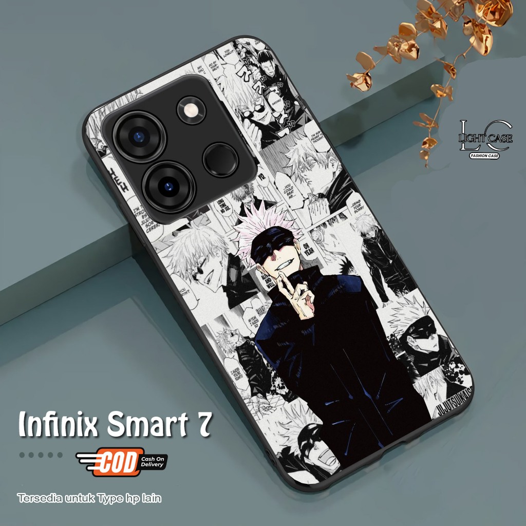 CASE GLOSSY INFINIX SMART 7 dan ALL TYPE SMARTPHONE & ANDROID Bisa request tipe Cassing Hp - Case Te
