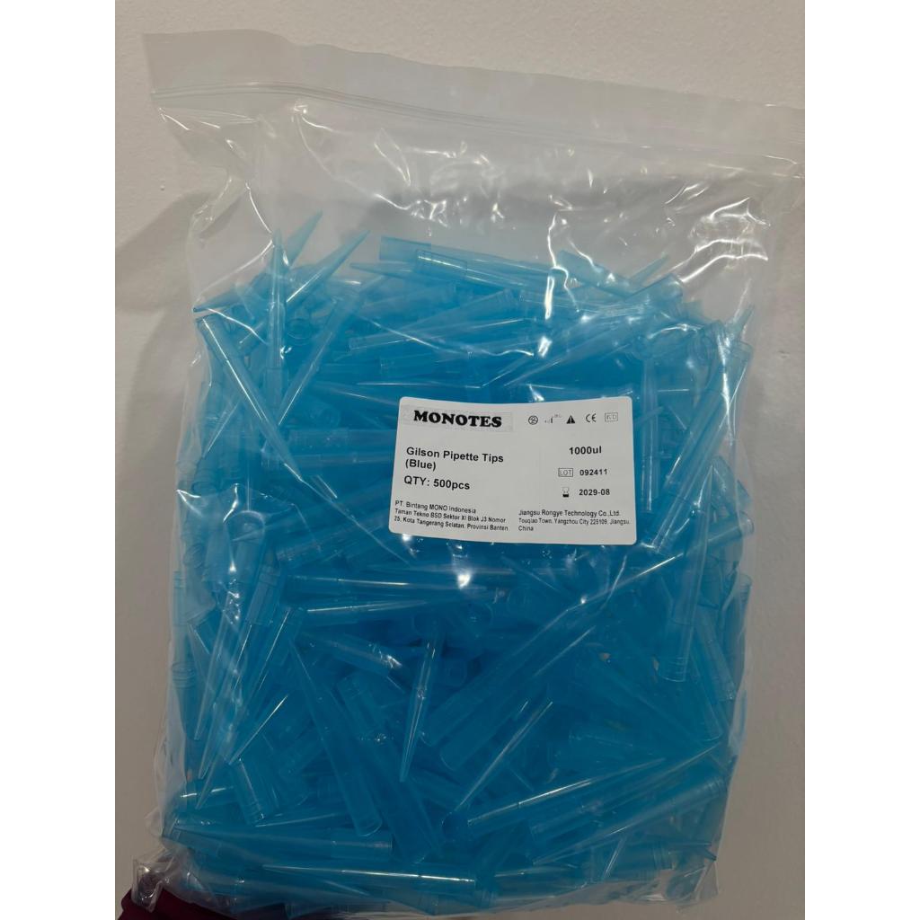 Blue Tips 1000ul, Yellow Tip 200ul MONOTES Tip Mikropipet per Pack