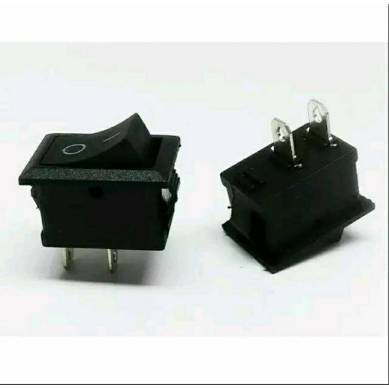 Saklar hitam ON/OF / saklar 2 kaki