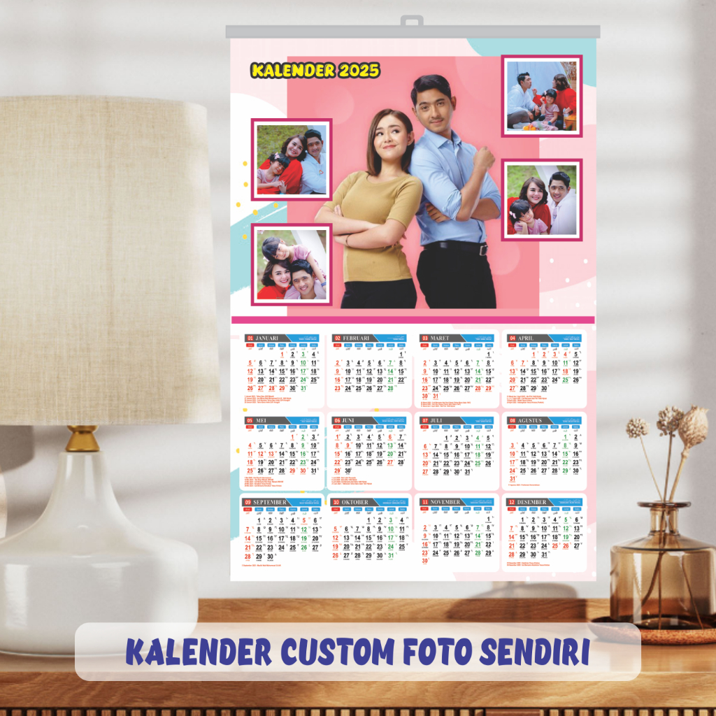

kalender 2025 pakai foto sendiri bisa satuan