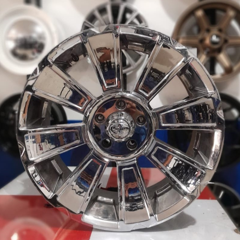 Velg Mobil Ring 20 HSR ION R20 LEBAR 9 LOBANG 5 PCD 127 ET18 CHROME