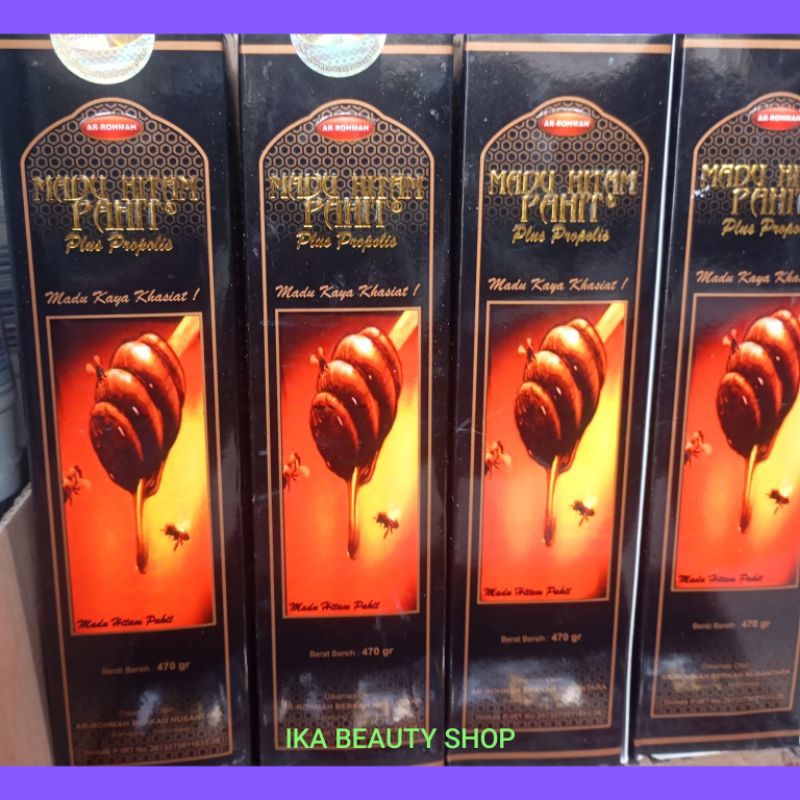 

Madu Hitam Pahit Plus Propolis 470grm