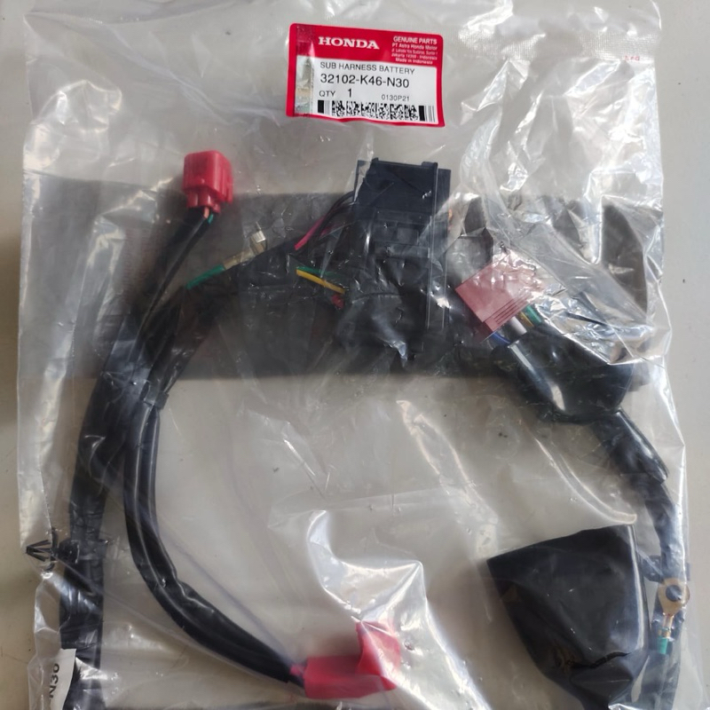 32102-K46-N30 SUB HARNESS BATTERY Kabel baterai aki Vario 110 ESP original