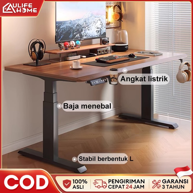 Meja Laptop Adjustable Meja Belajar Adjustable Meja Gaming Minimalis Meja Komputer Angkat listrik