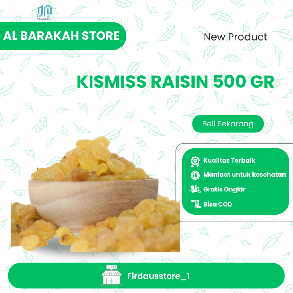 

Kismis Premium Golden Kuning Manis, Kismis arab premium, raisin oleh oleh haji/umrah 500 Gr