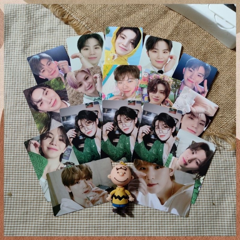 [ READY ] SEVENTEEN - WOOZI HEAVEN FML CARATLAND TRAY CAFE FOLLOW KLEPON FLOWER CROWN PHOTOCARD OFFI