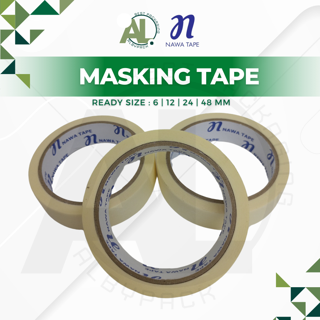 

Masking tape / Lakban kertas 48mm x 21 Meter