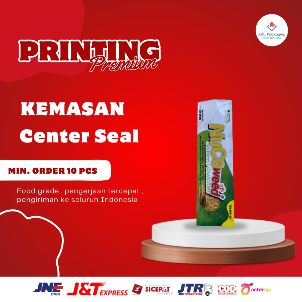 

(TERMURAH) CETAK KEMASAN CENTER SEAL FULL PRINTING