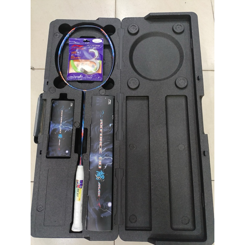 Raket Badminton Lining Axforce 90 Tiger / Ax Force 90 Tiger Limited Box