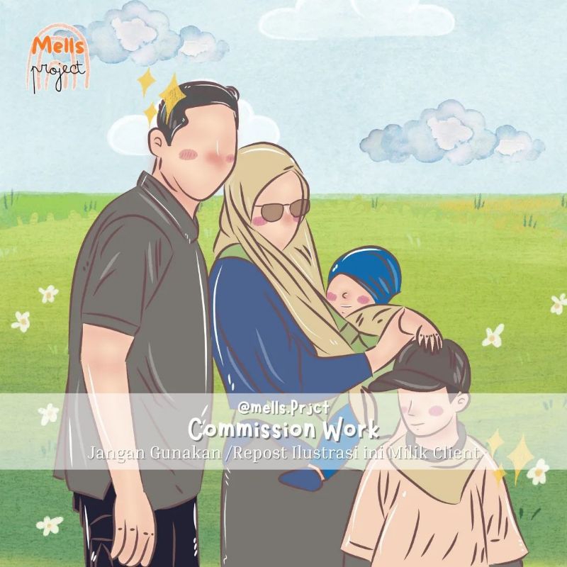 (SOFTFILE) FACELESS | Jasa Ilustrasi Wajah | Faceless commission Art