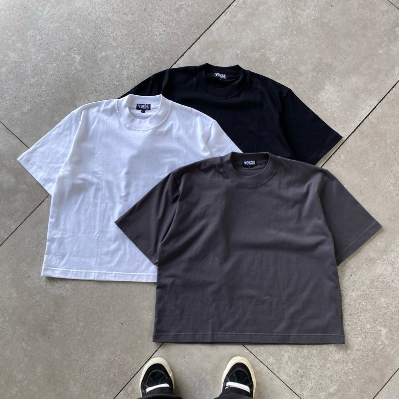 Vokse - Kaos Polos Boxy Cotton Combed 20s