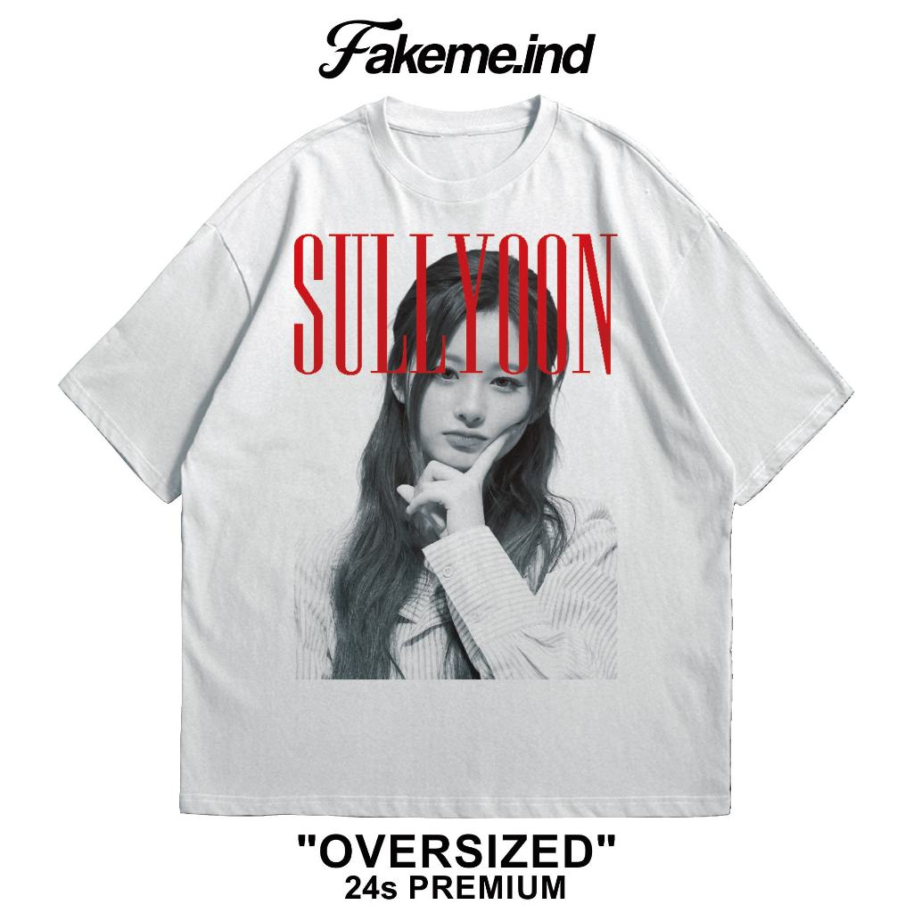 Tshirt Sullyoon NMIXX Kaos Kpop Oversize - Fakeme.ind