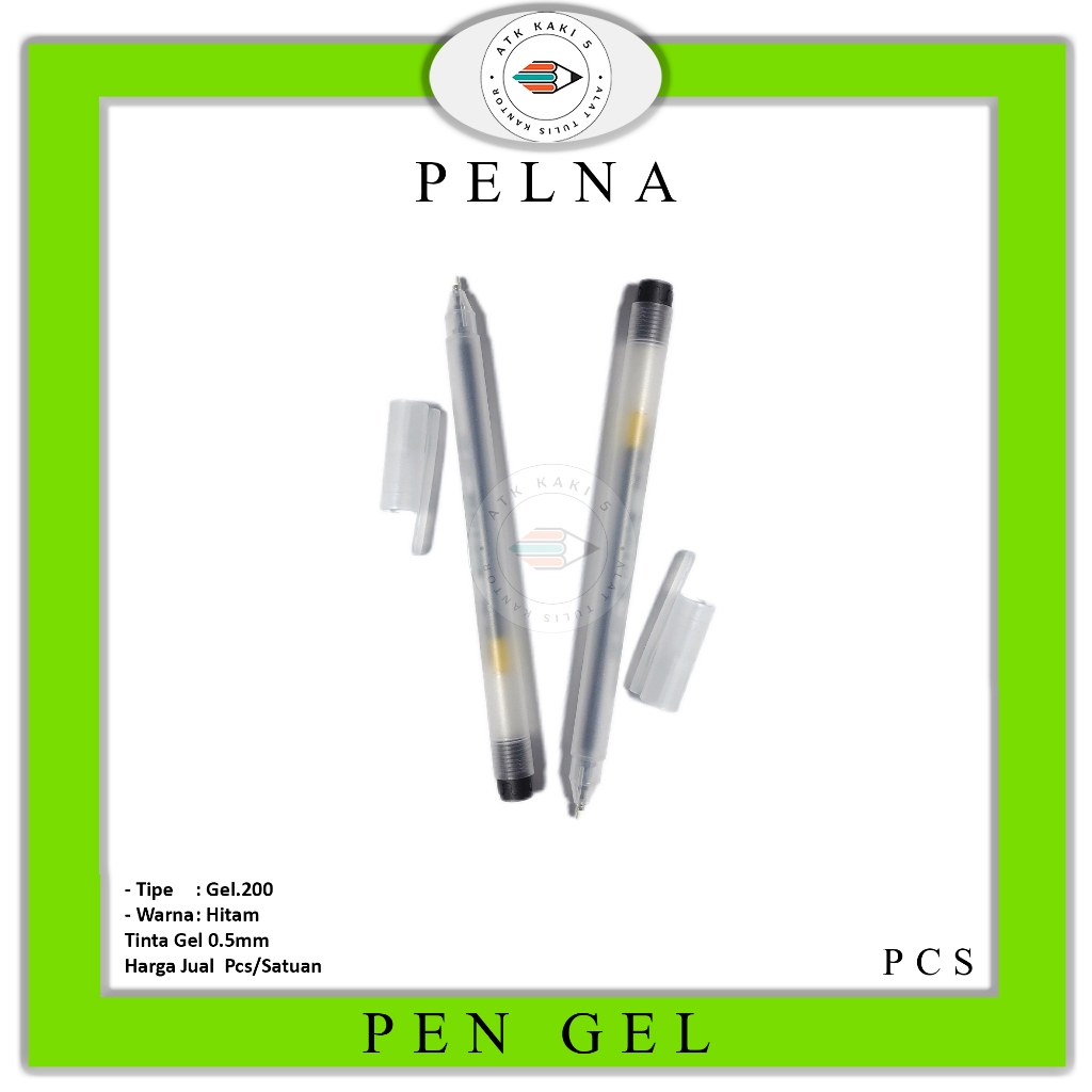 

Pelna Pulpen Needle 0.5mm Gel.200 Hitam - PCS