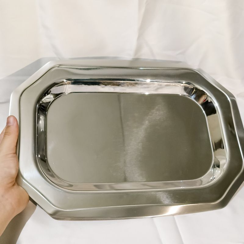 Nampan Stainless Tebal | Nampan Makanan | Nampan Kue