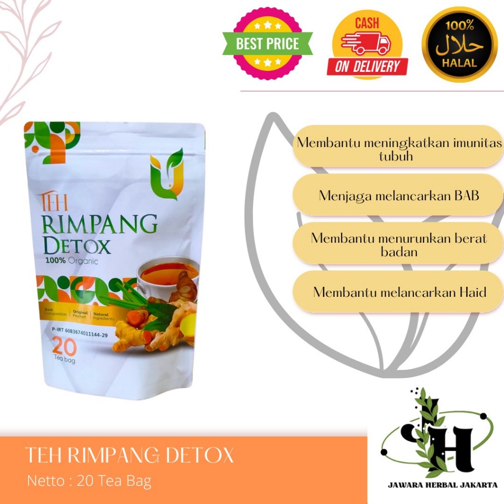 

Teh Rimpang Detox 100% Organik Teh Rempah Herbal Alami Teh Detox Pelangsing