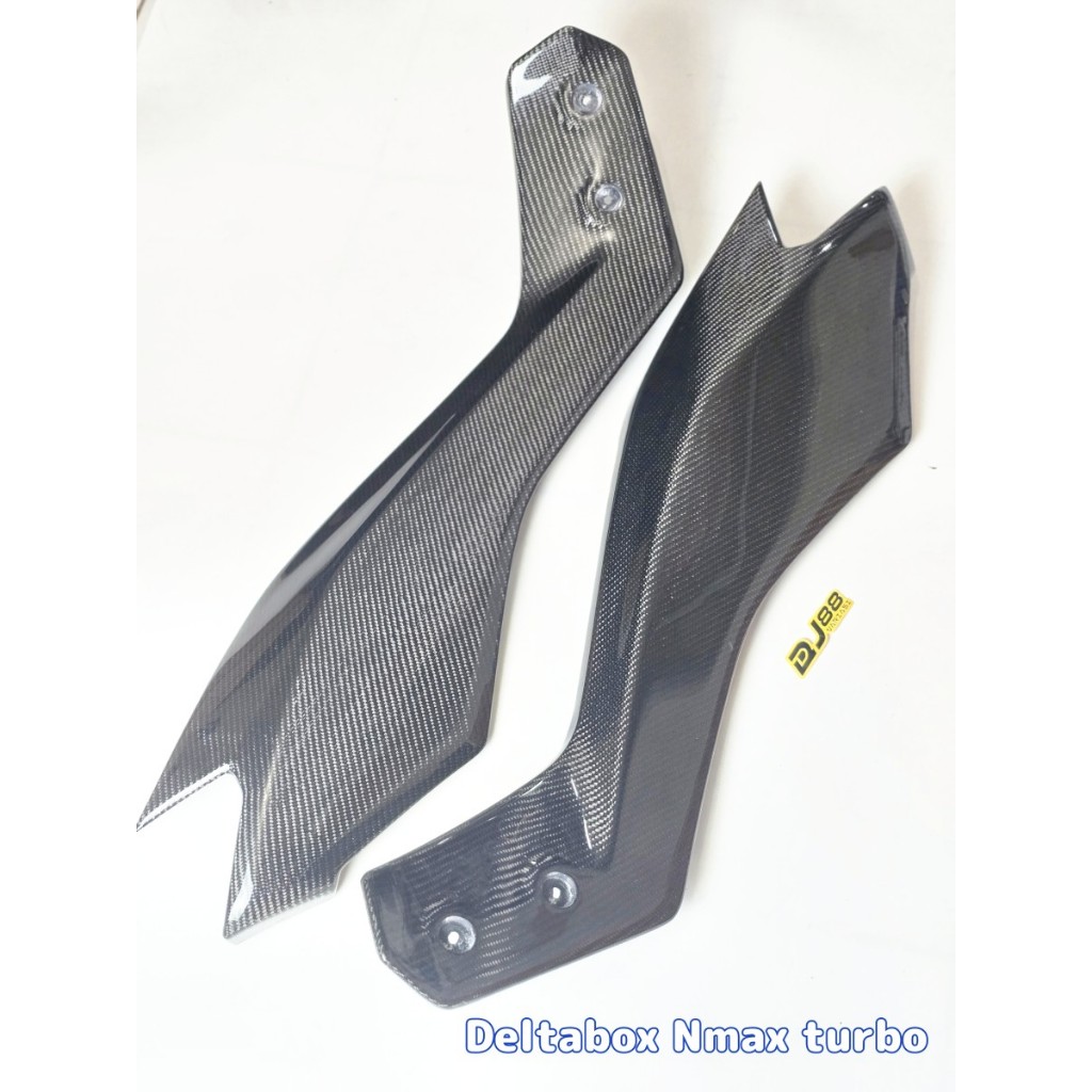 Deltabox nmax turbo carbon kevlar body samping halus tengah kiri kanan set
