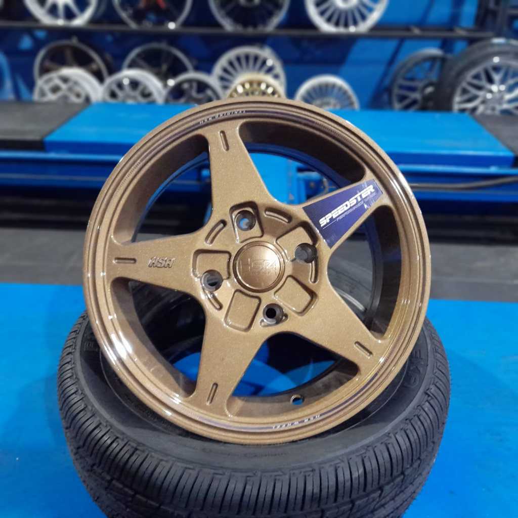 Velg Mobil Murah R14 Hsr Wheel Speedster Pcd 4x114,3 Mobil Avanza Xenia R14