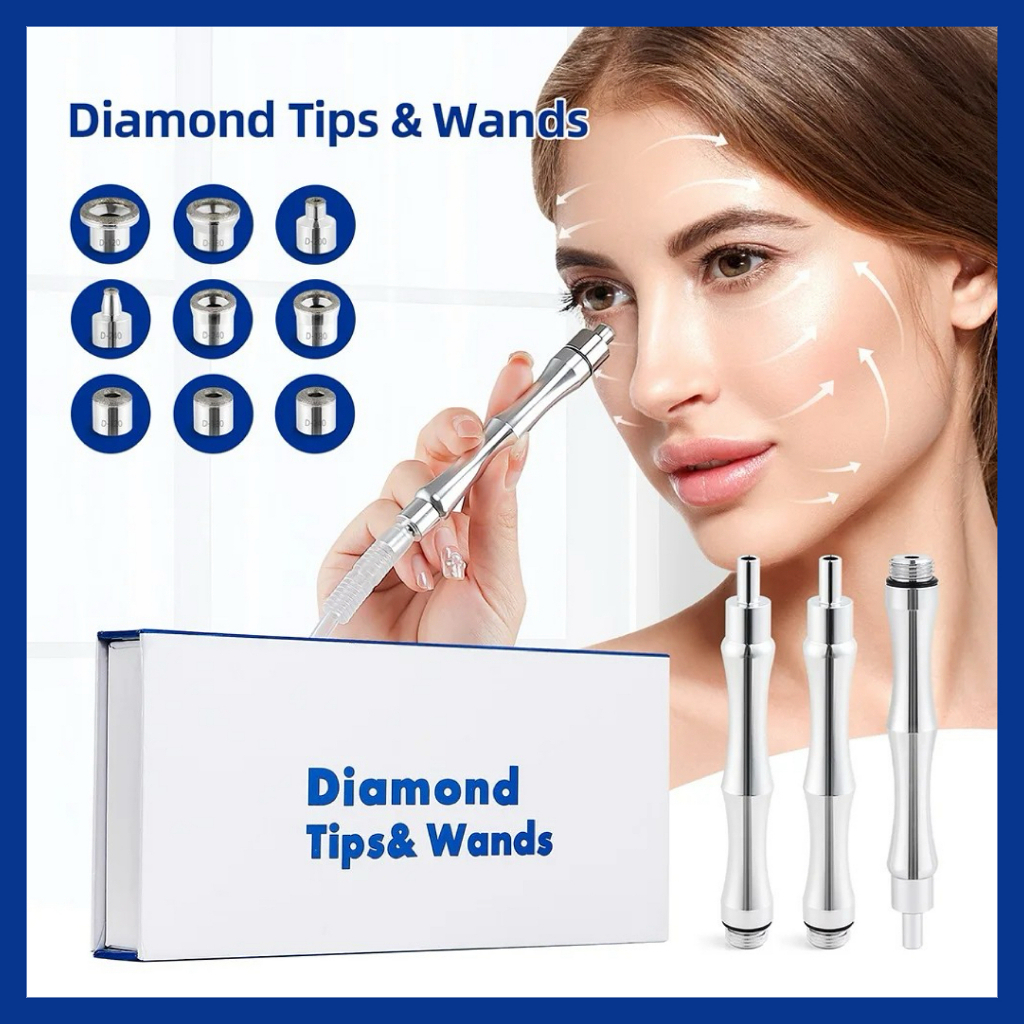 12pcs/Set Diamond Tips Microdermabrasi  Sparepart Mesin Dermabrasi Diamond Tips Mata Diamond Dermabr