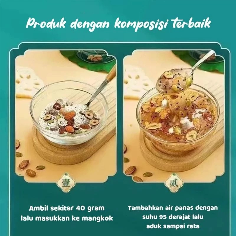 

QH (HALAL)Oufen Lotus Root Powder/Bubuk Sereal Akar Teratai Sehat 500g