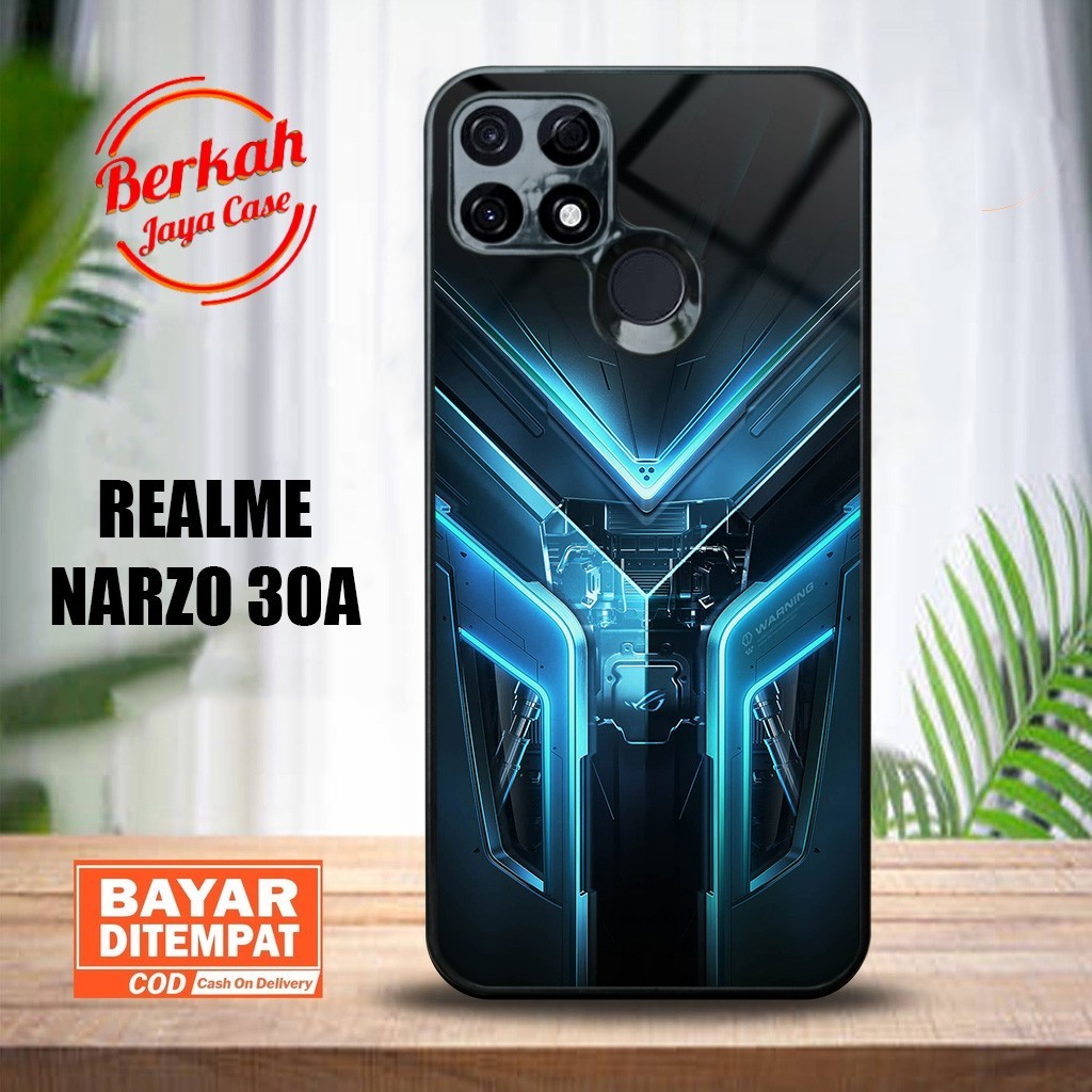 Berkah Case Realme Narzo 30A Casing Realme Narzo 30A [ ROG ] Case Glossy Casing Hardcase Softcase
