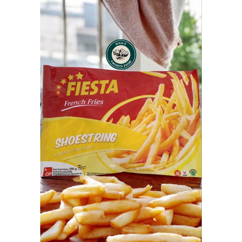 

Fiesta French Fries Shoestring 500gr / Fiesta / Kentang Goreng / French Fries / Shoestring