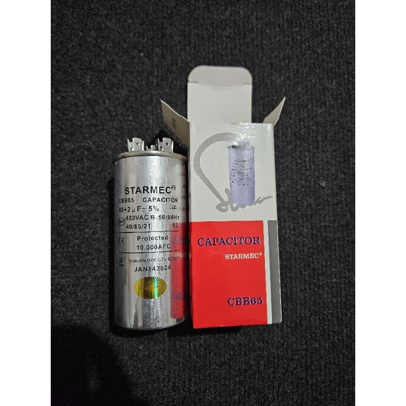 Kapasitor Capasitor AC 40 + 2UF Mikro Merk Starmec / Semua Merk AC Panasonic Samsung LG