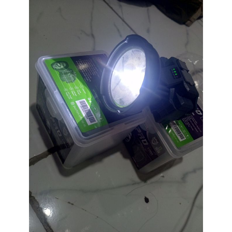 senter kepala push on elite pro 50 watt warna putih