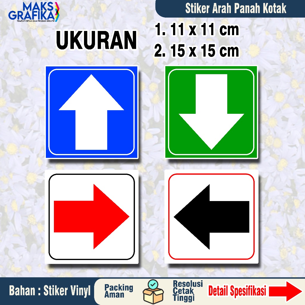 

STIKER ARAH PANAH BENTUK KOTAK