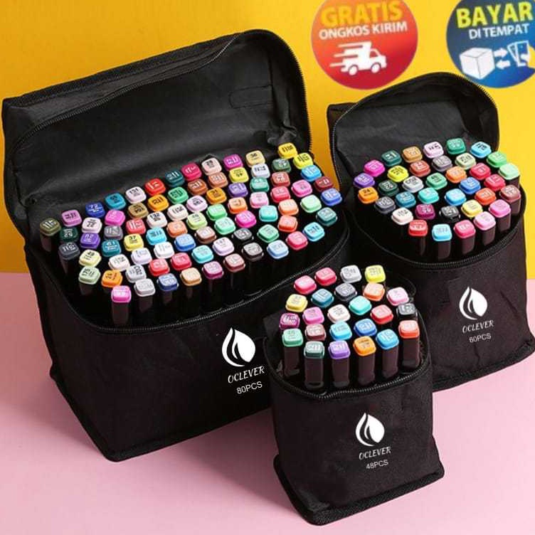 

KODE N2Q GOKIDO KP172 SPIDOL WARNA WARNI SKETSA SPIDOL UMUM 1 SET SKETCH MARKER 2 TIP TOUCH MARKER SPIDOL ANAK 48 6 8 WARNA