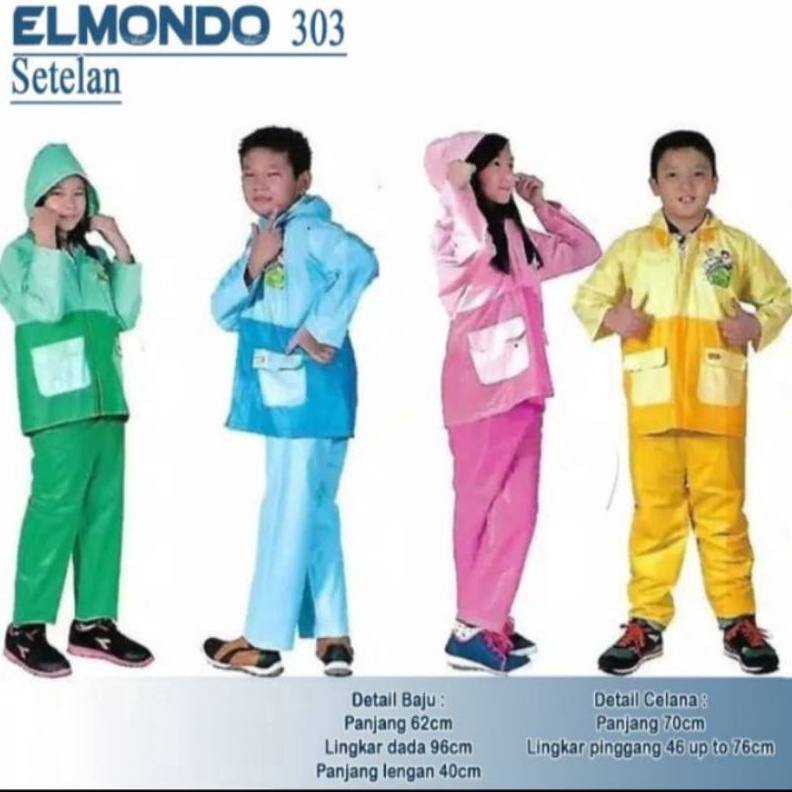 KODE Q74X Jas Hujan ElmondoJas Hujan Anak ElmondoJas Hujan Anak Elmondo FootBall ClubJas Hujan Termu