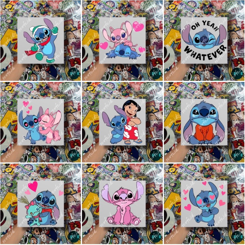 

Stiker DTF Sablon Setrika Sablon Stiker STITCH