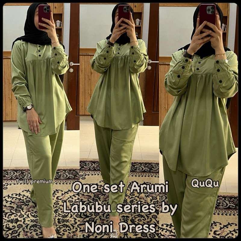 NY Daster Arab NONI ARUMI One Set Twill Premium By Noni Dress