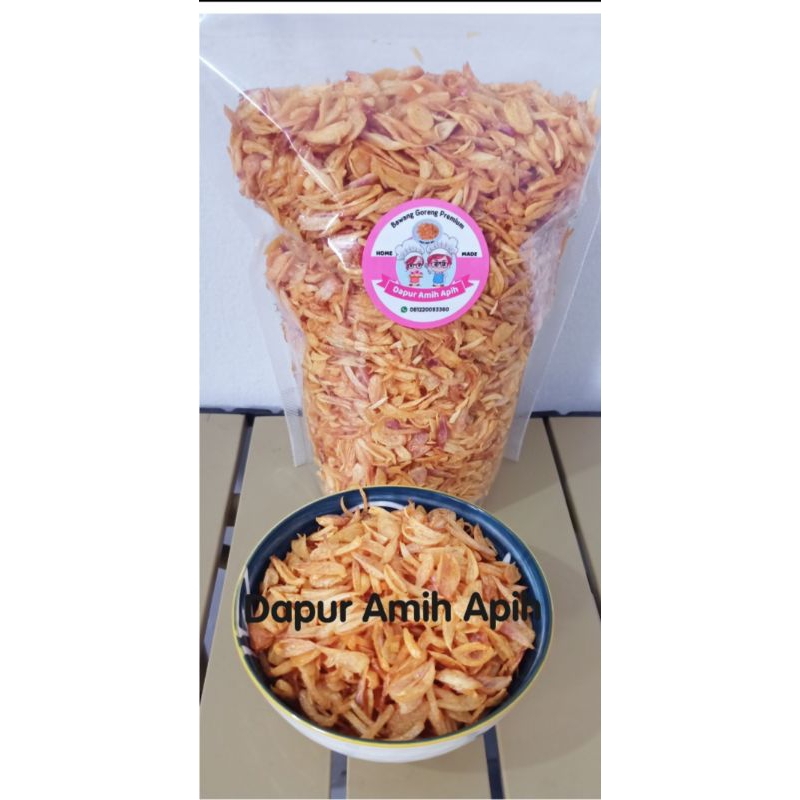 

Bawang goreng premium tanpa campuran (berat bersih 50 gram)