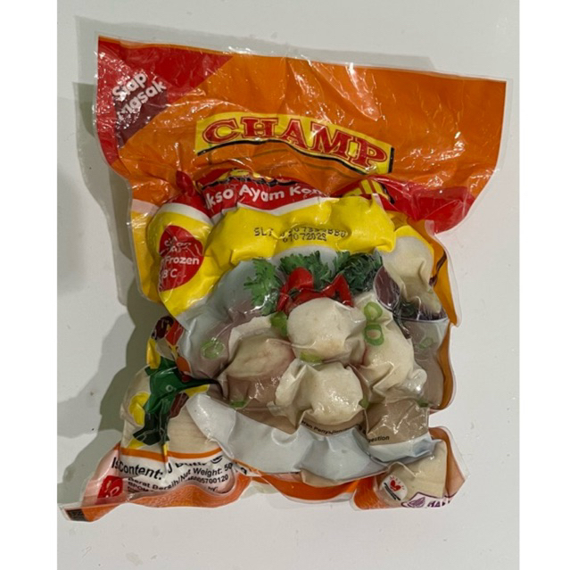 

BAKSO AYAM CHAMP 500gr. Siap saji dan 100% HALAL